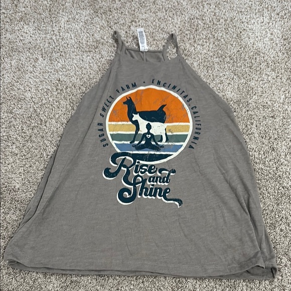 Gray Rise and Shine Tank Top - Picture 1 of 2